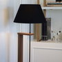 Opviq AYD-3130 Lámpara de Pie de Madera Negra